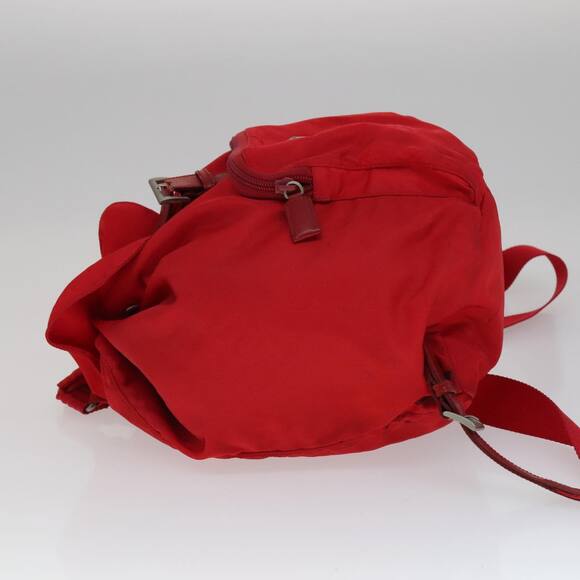 PRADA Backpack Nylon Red - Picture 5 of 13